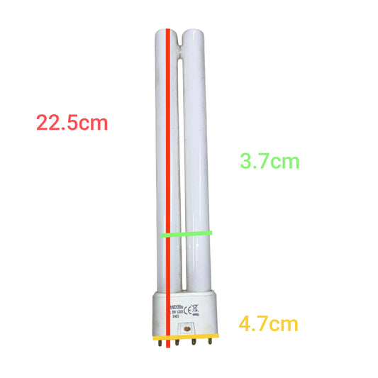 Kandolite 18W PLL Daylight 6500K compact fluorescent bulb with pin base and white tubular design