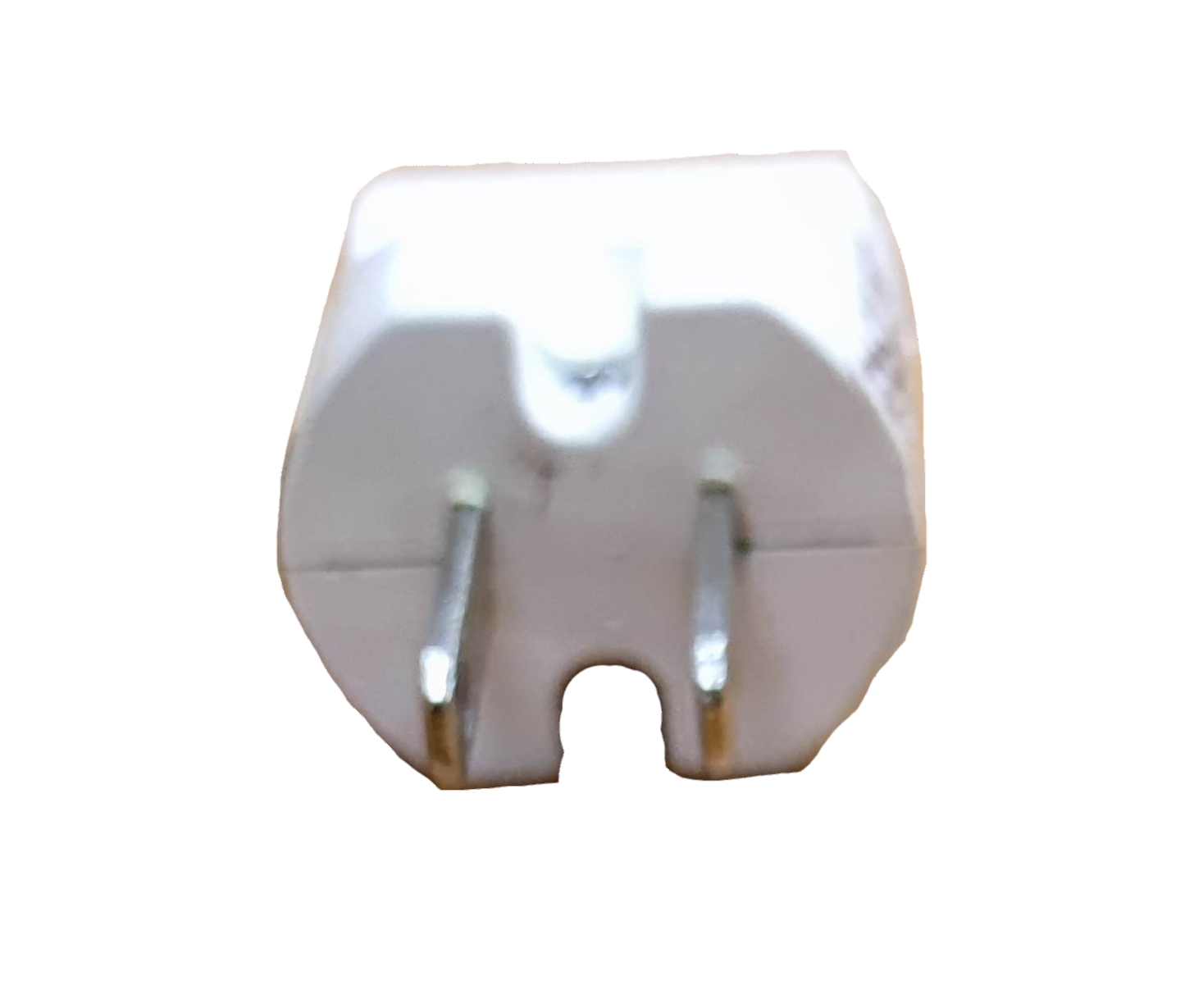 Electx Electrical Supply plug adaptor round to flat white electrical adapter for power conversion