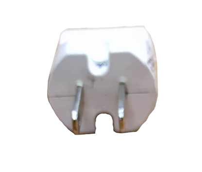 Electx Electrical Supply plug adaptor round to flat white electrical adapter for power conversion