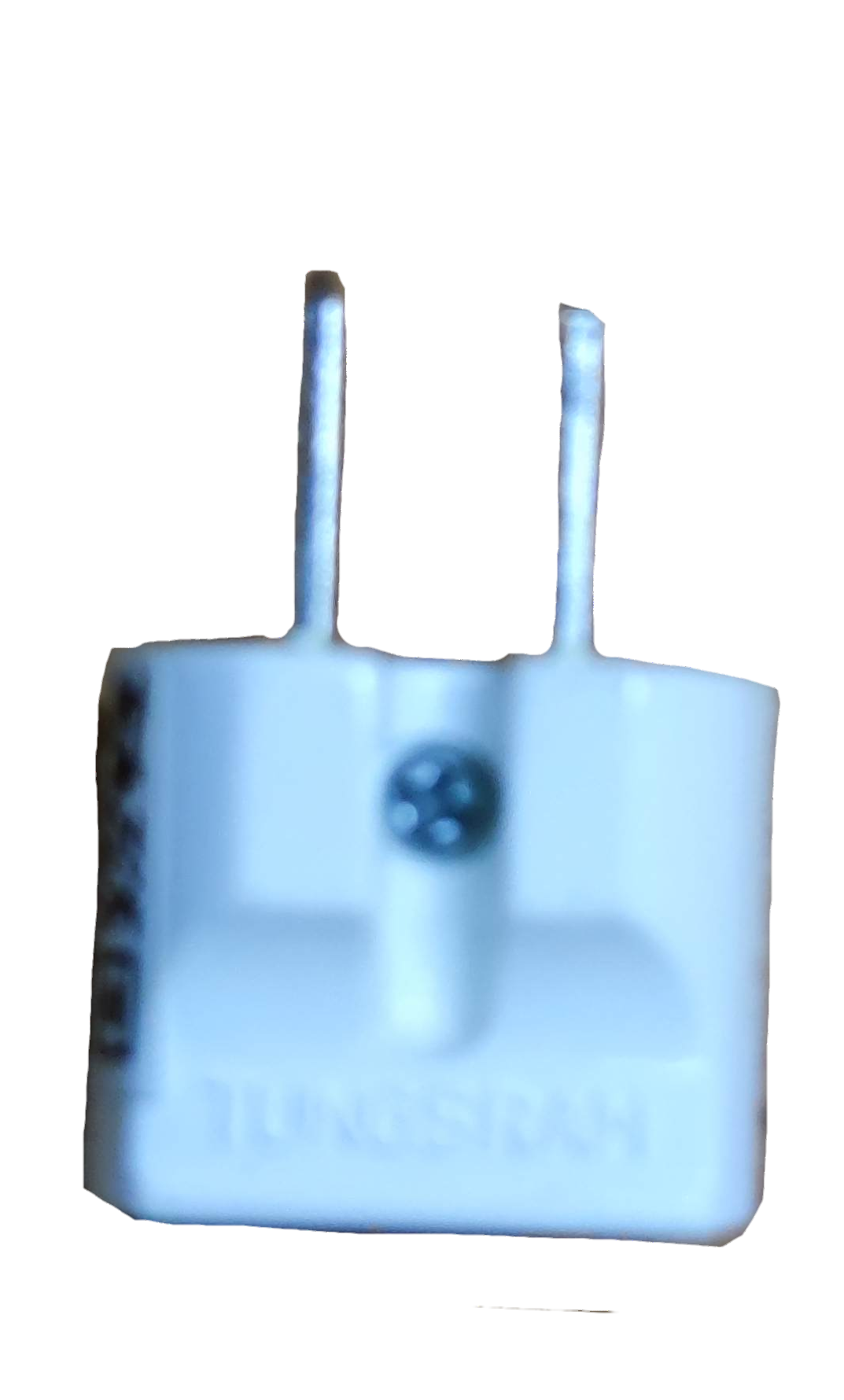 Electx Electrical Supply white Plug Adaptor Round to Flat for electrical connection