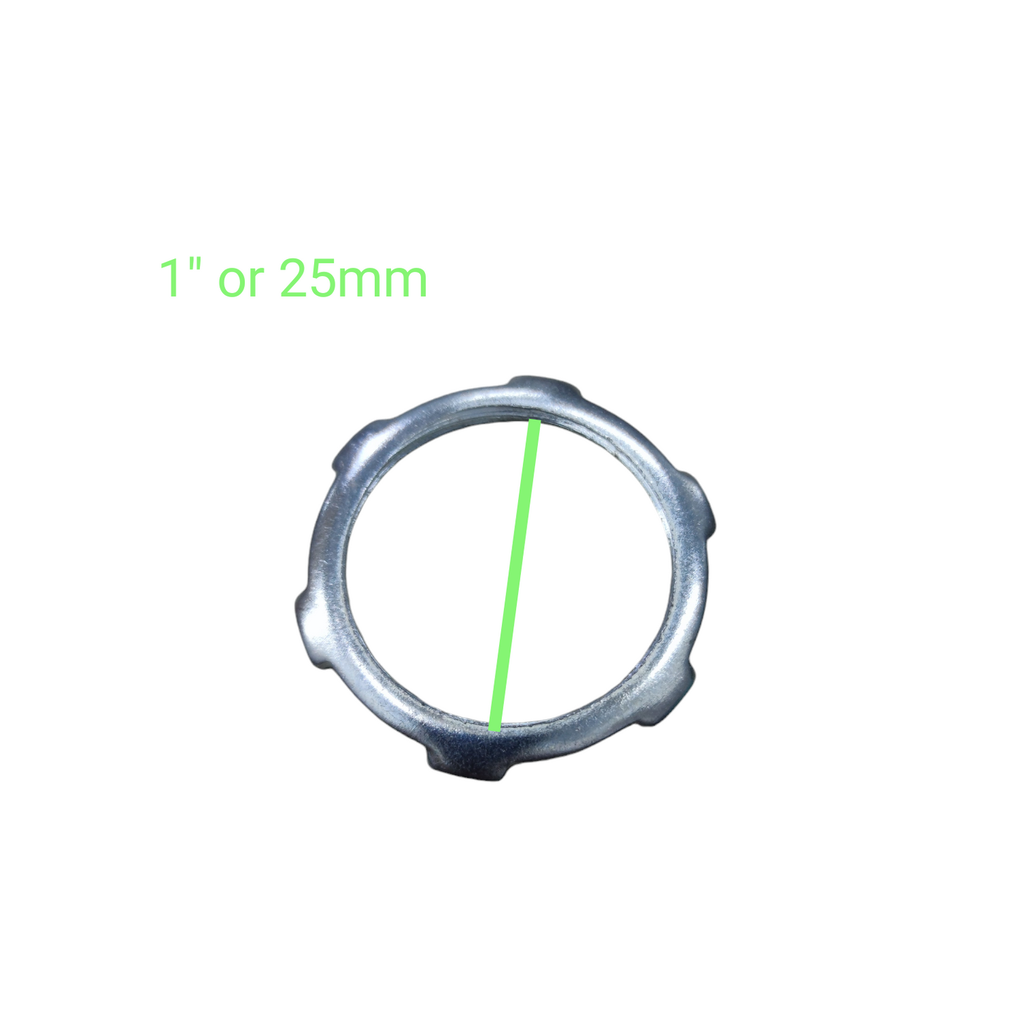 Local vendor Locknut for RSC Pipes 15mm metal round scalloped locknut for conduit fittings
