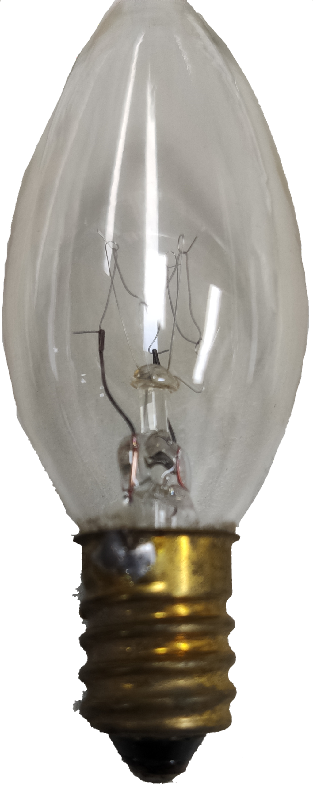 Pollux 15W E14 candle bulb with a traditional design and clear glass finish
