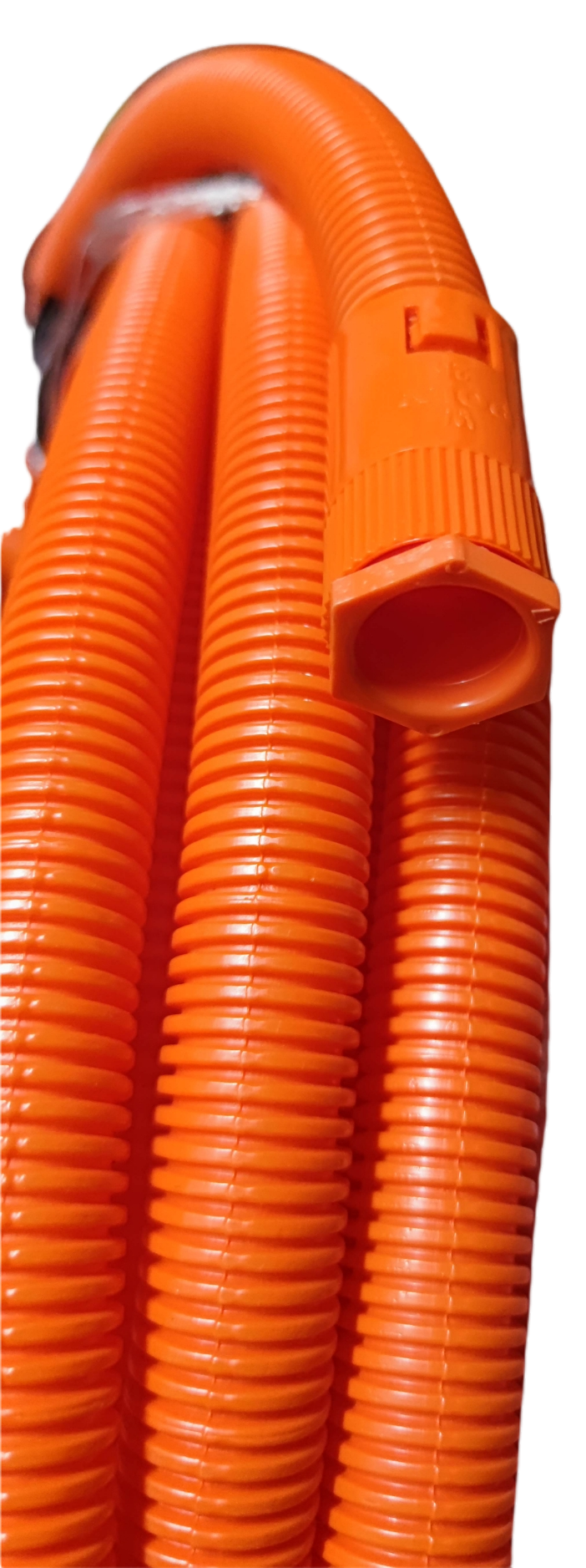 Poly Adaptor for PVC Flexible Hose orange corrugated electrical conduit with hexagonal threaded connector