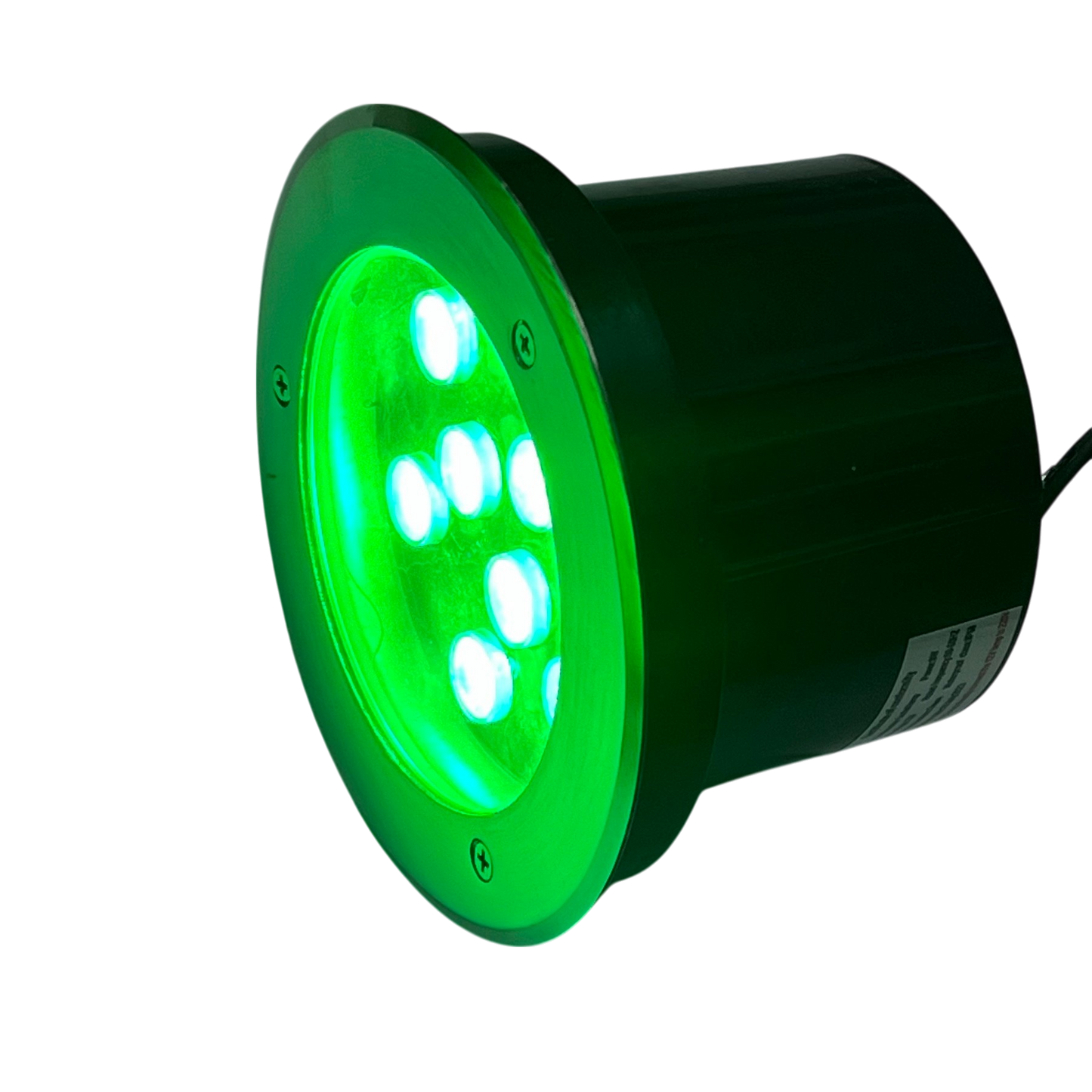 9W LED Pool Lights 12VDC Green round underwater pool accessory emitting bright green light