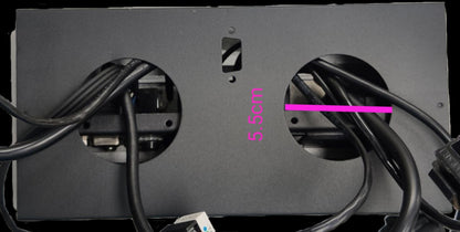 Grippes pop up table top multimedia outlet with dual ports for easy access to power and connectivity