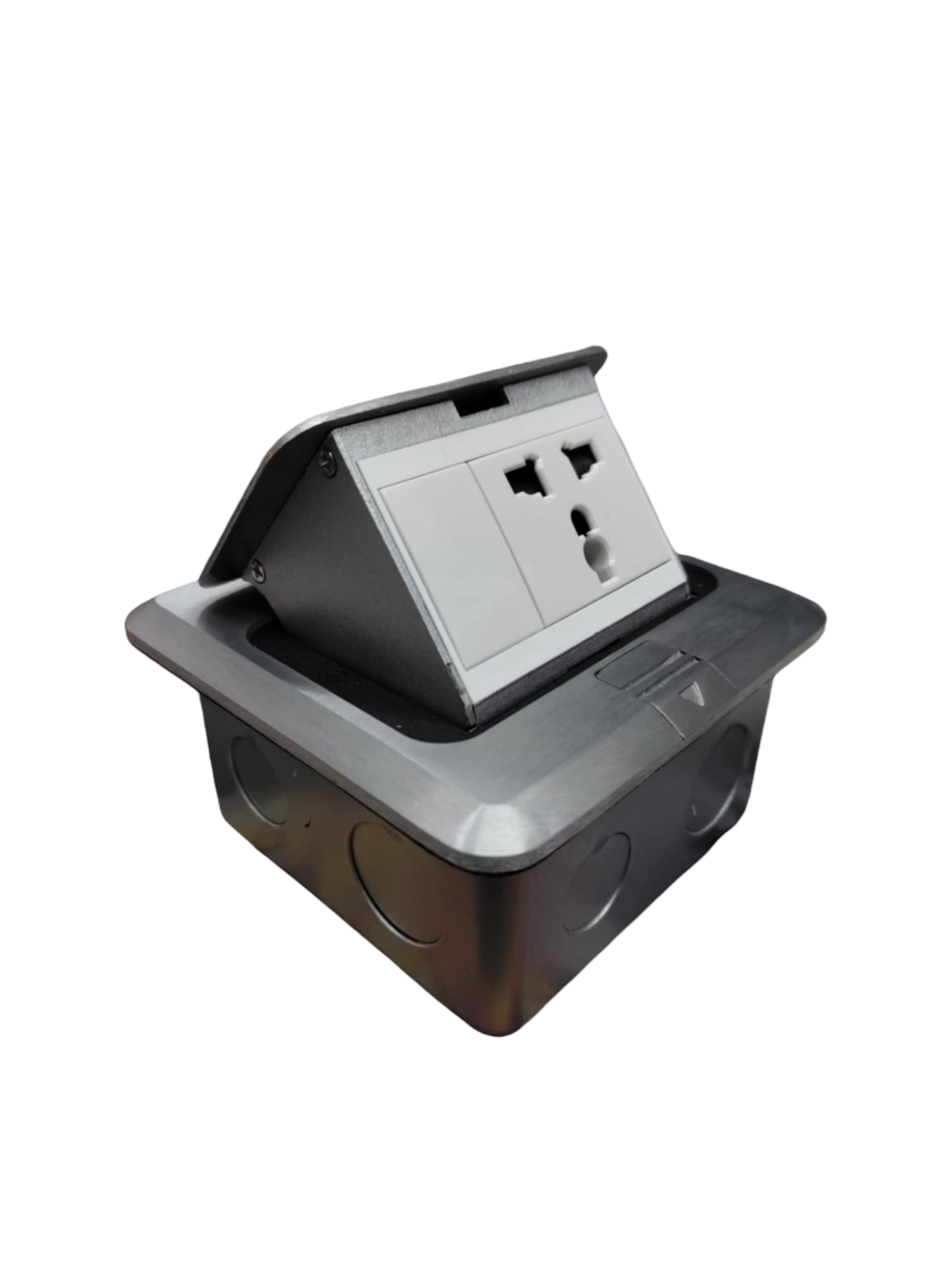 T&J Pop-up Universal with Ground Outlet 16A power point with retractable design for desk or floor installation