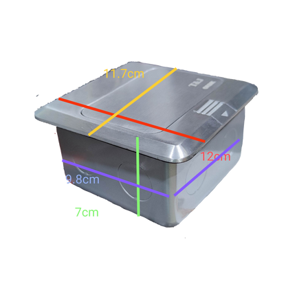 T&J Pop-up USB 5V 2.1A x 3 with Metal Utility Box power point and switch compact design