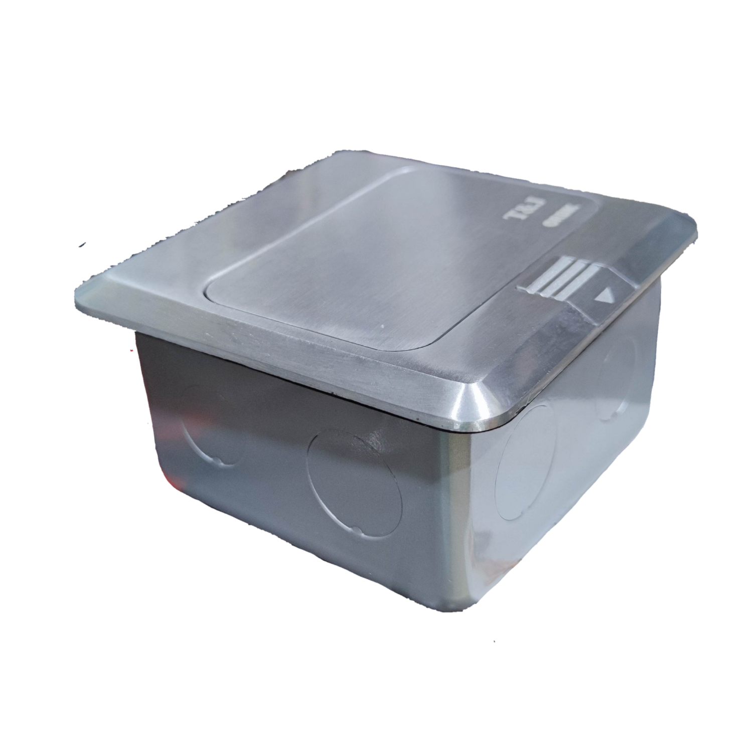 T&J Pop-up USB 5V 2.1A x 3 with Metal Utility Box power outlet with stainless steel cover