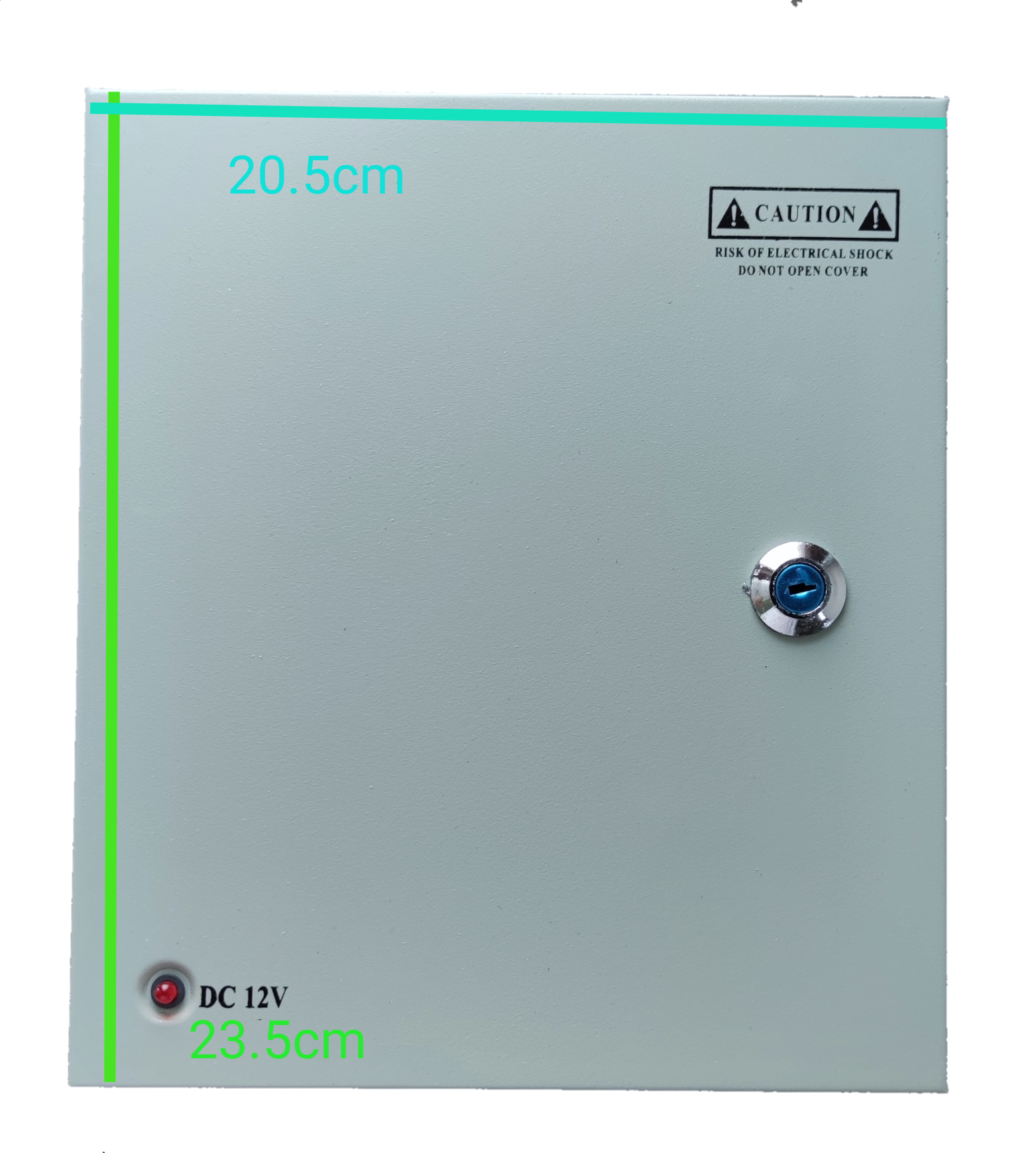 CCTV Security Cameras power supply box with Power Supply 12V 10A and lockable metal casing