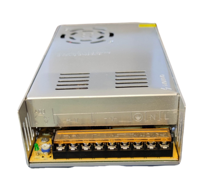 ZwitseRise Power Supply 12V 30A metal enclosed power adaptor with cooling fan and terminal connections