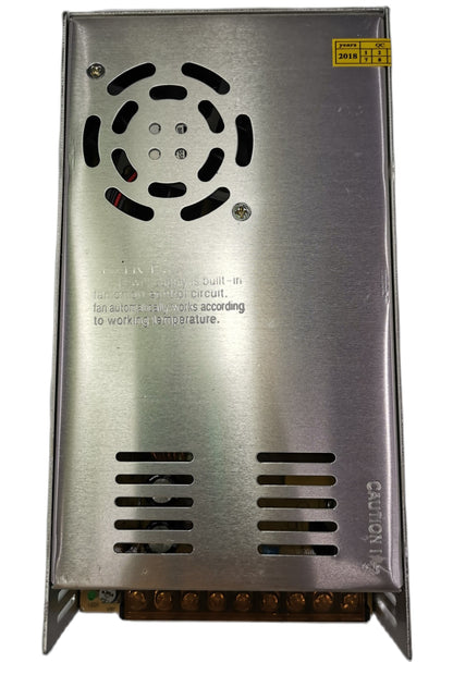 ZwitseRise Power Supply 12V 30A metal casing with ventilation fan and cooling vents