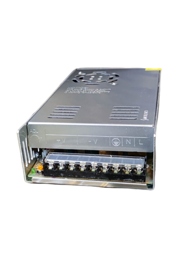 ZwitseRise Power Supply 24V 20A - 220V Input with multiple output connections for door chimes