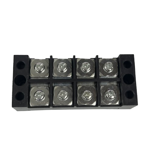 Grippes 45A 4 Pairs Terminal Block 600V black plastic screw terminal for electrical circuitry