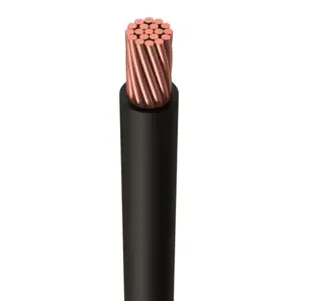 Royu 175mm AWG 350MCM Stranded Black copper conductor power wire with black insulation for heavy duty electrical use