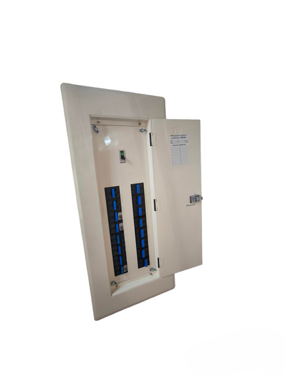 Koten 200A Panel Board 2 Pole 16 Branches beige metal electrical panel with open door and breaker rows