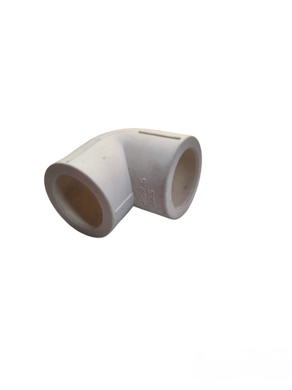 Meco PPR Elbow 90 Degrees pipe fitting for plumbing connections in white