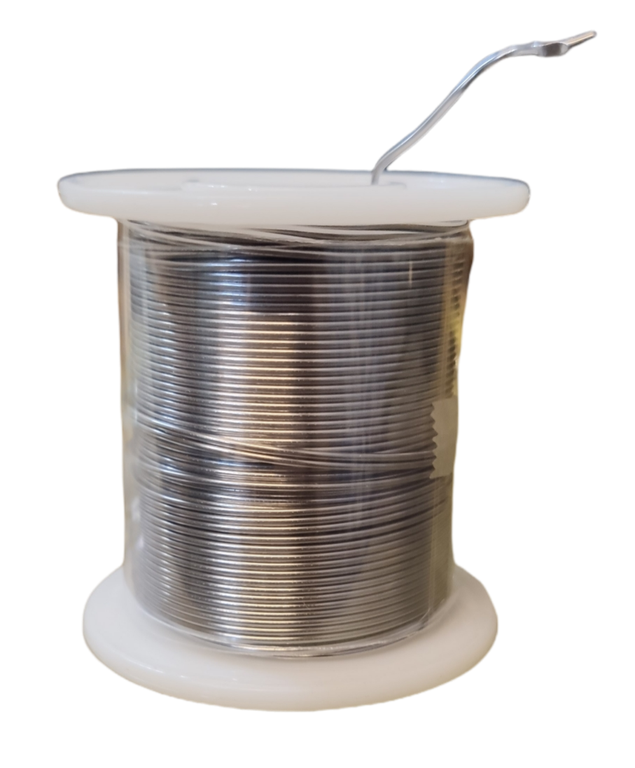 Pre cut soldering lead wire on a spool for precise electrical connections and easy handling