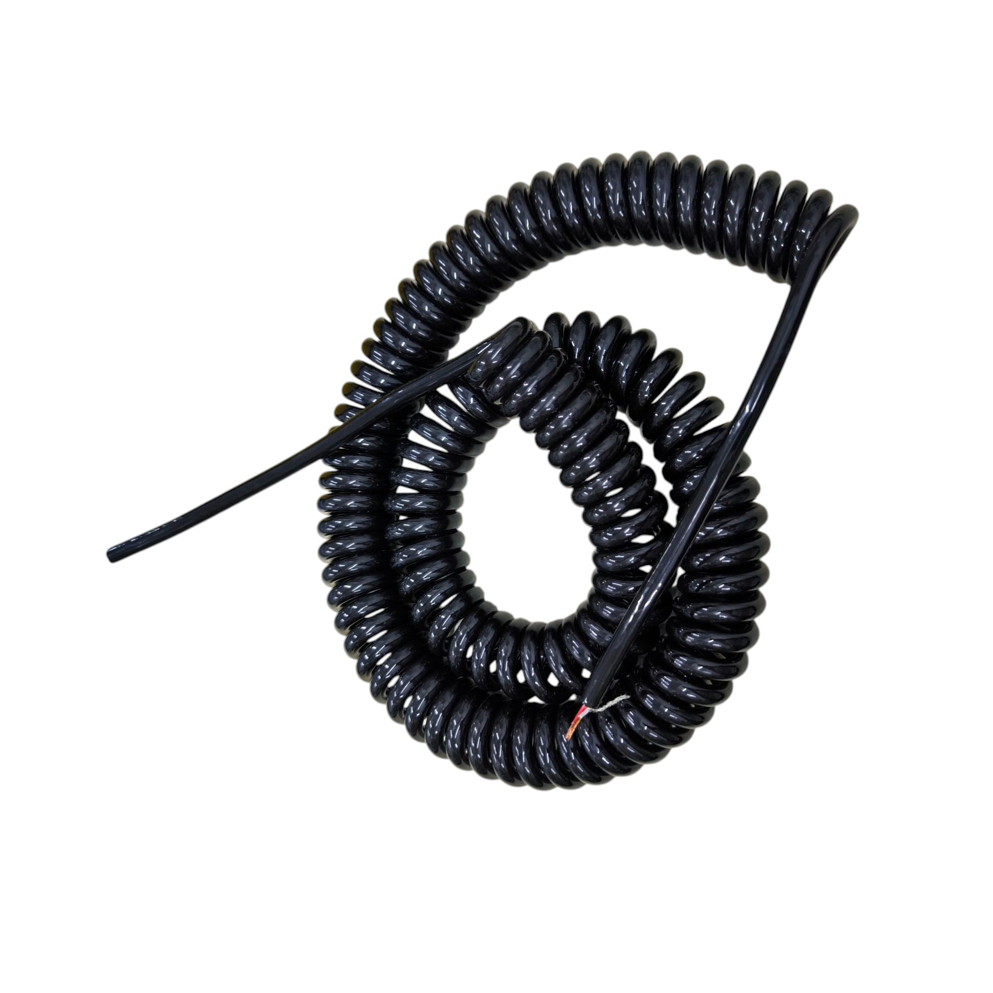 Coiled Wire 6 Core 0.6mm x 0.30mm AWG 22 Shielded, Spiral Wire Spring Wire (5 Meters Un-Coiled)