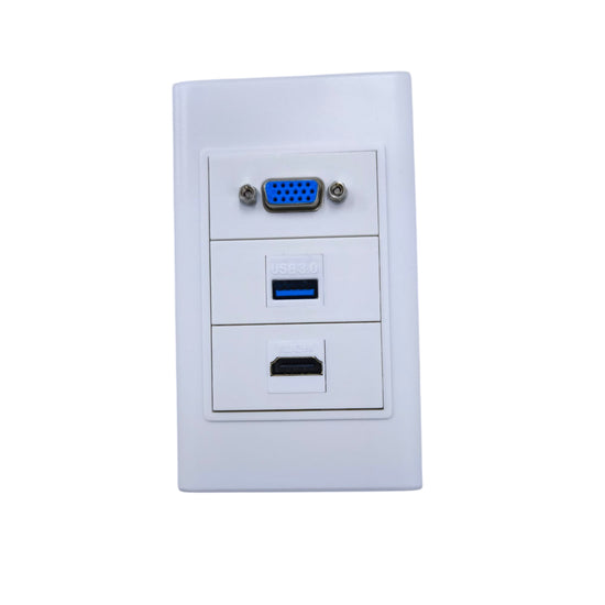 Grippes HDMI VGA USB Outlet Wall type 1.4V, Video Outlet, VGA Outlet, USB Outlet