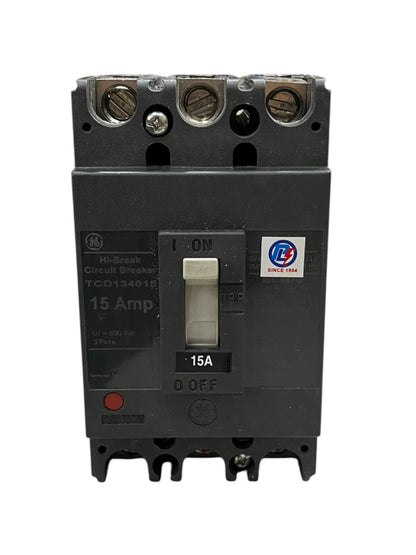 GE 15A 3Pole Industrial Circuit Breaker 220V TCD134015