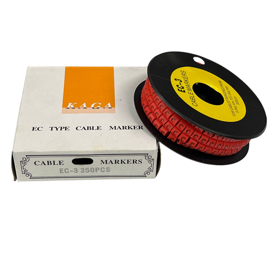 Grippes (C) Cable Marker Red 5.0mm to 7.2mm 350pcs