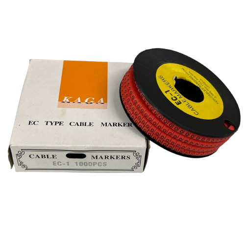 Cable (Q) Marker Red 2.6mm to 4.2mm 1000pcs per Roll EC-1