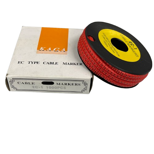 Cable (Y) Marker Red 2.6mm to 4.2mm 1000pcs per Roll EC-1