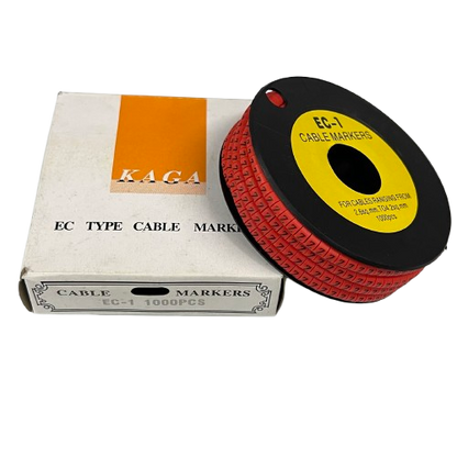 Cable (Z) Marker Red 2.6mm to 4.2mm 1000pcs per Roll EC-1