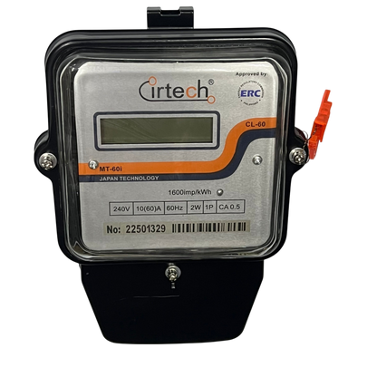 Cirtech KWH Meter 60A 2W Single Phase Submeter 2 Wire Single Phase LCD Monitor