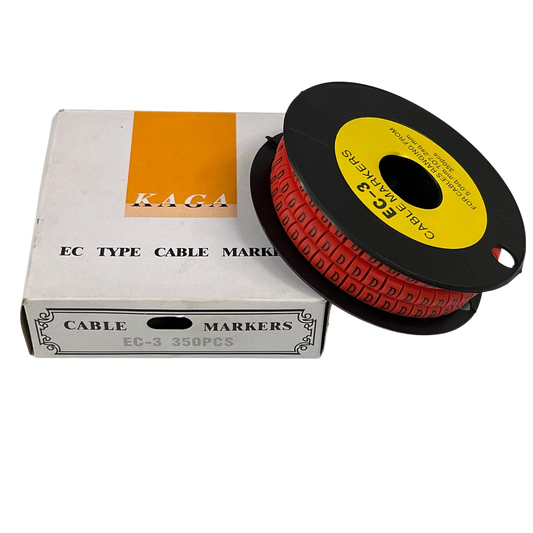 Grippes (D) Cable Marker Red 5.0mm to 7.2mm 350pcs