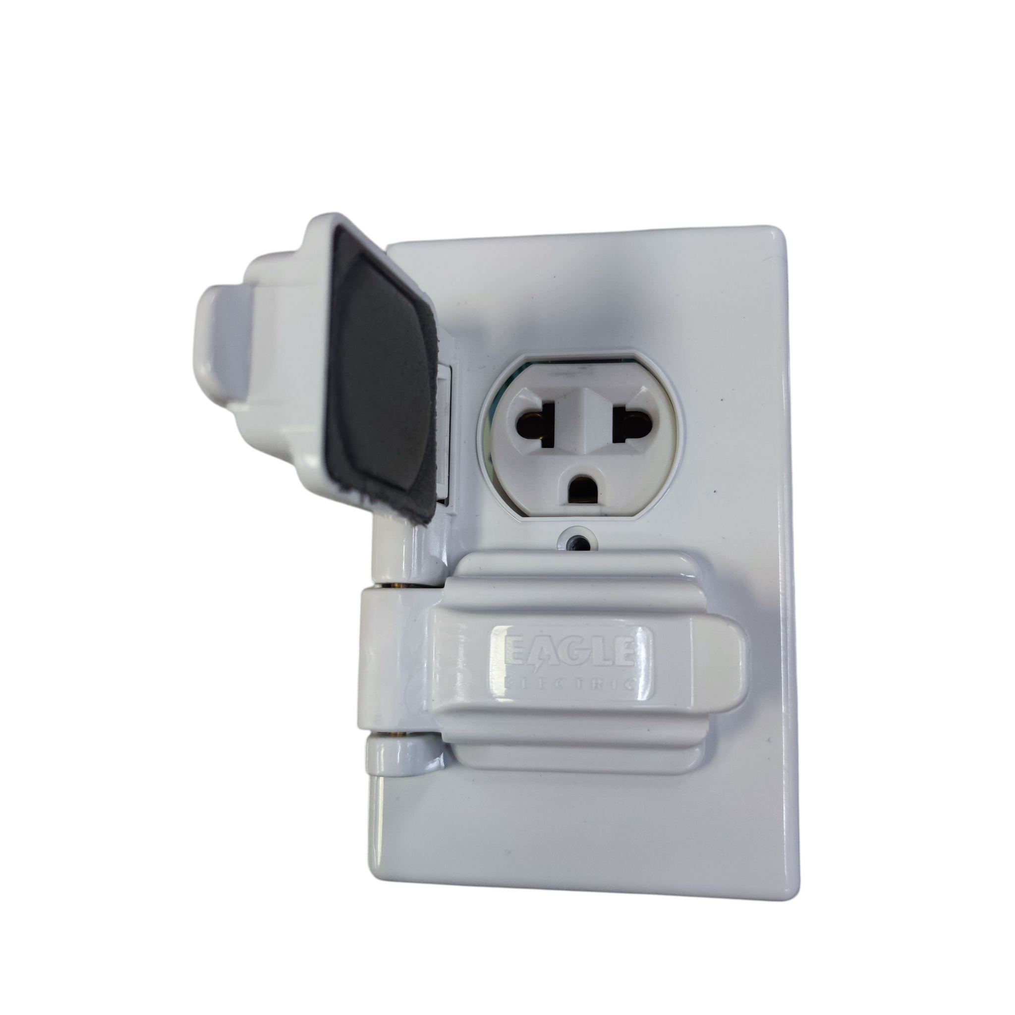 Eagle 2 Gang Weatherproof Universal Outlet with Ground 1962/828C