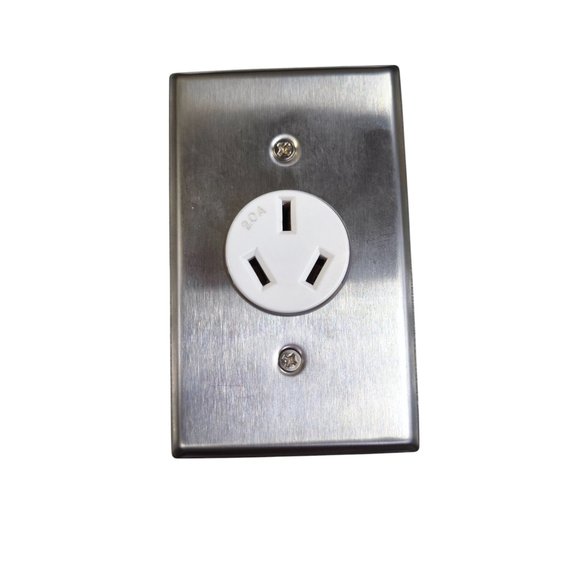 Eagle 1 Gang Outlet with Metal Plate Cover 20A 250V H1 CAT815-CS