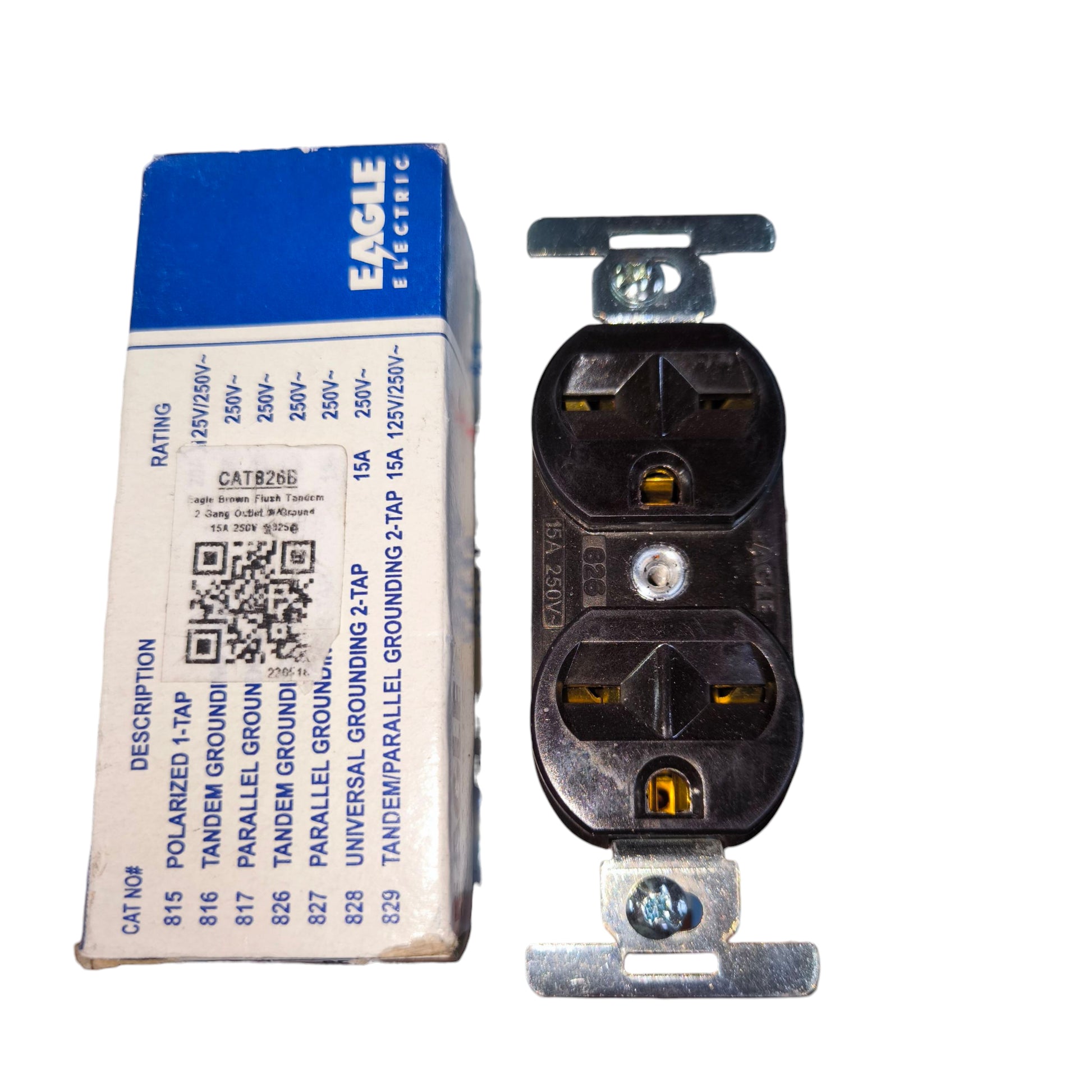 Eagle Tandem Outlet 2 Gang CAT 816B Electx Electrical Supply