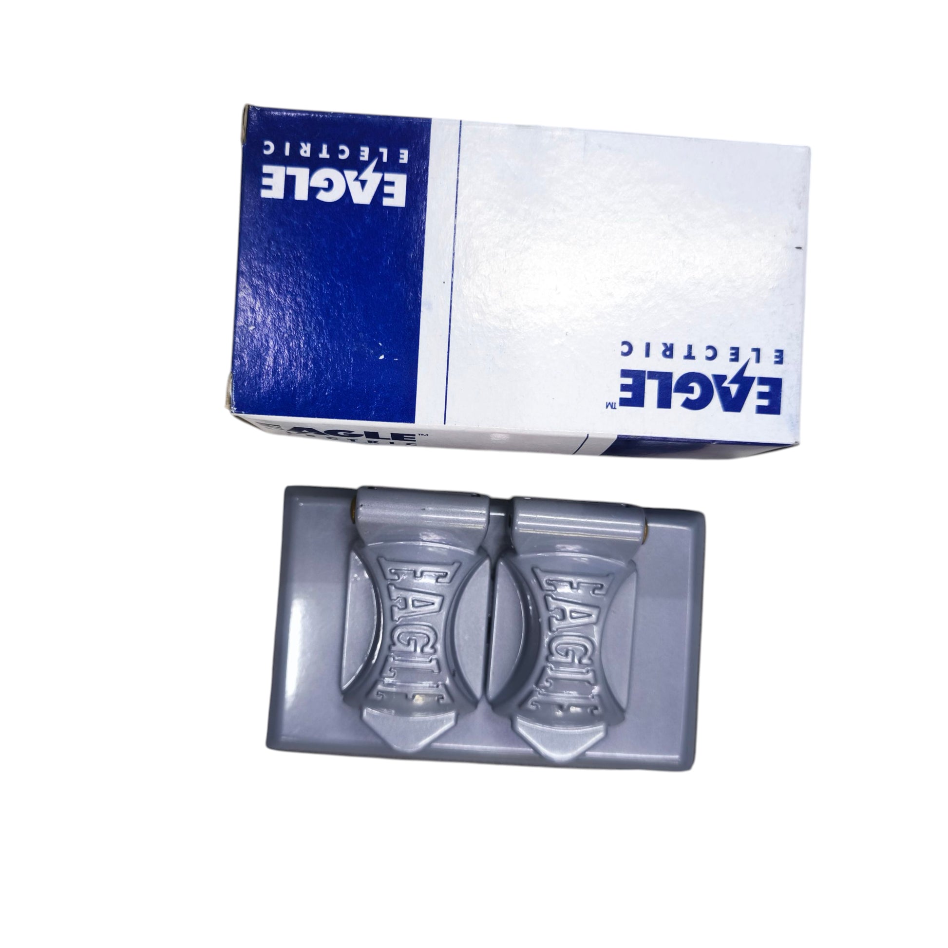 Eagle Weatherproof 2 Gang Plate Cover Gray 