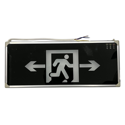 Exit Sign Left or Right Double Face Glass , Exit Running Man 220V 3W LED Green IP30 CA-BLZD-2LR0EI DF(A)