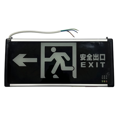 Exit Sign Double Face Running Man Right Arrow Left Arrow LED Green 3W 220V DZ-BLZD-1LRE3W (Q)DF