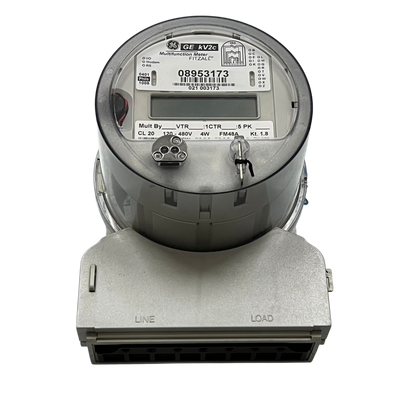 GE & Aclara KV2C FM48A KWH Electric Meter CT Rated 3 Phase 4 Wire CL20 TA2.5 60Hz 120V- 480VAC