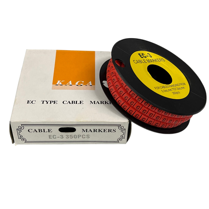 Grippes (G) Cable Marker Red 5.0mm to 7.2mm 350pcs