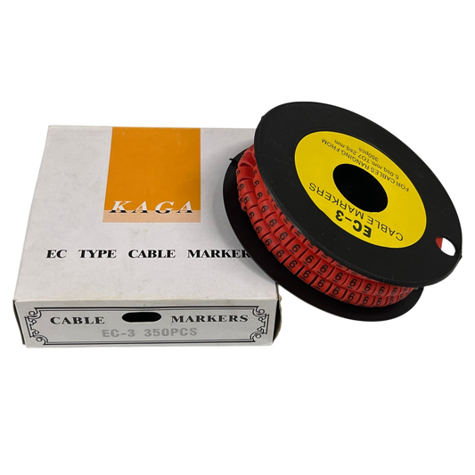 Grippes (6) Cable Marker Red 5.0mm to 7.2mm 350pcs