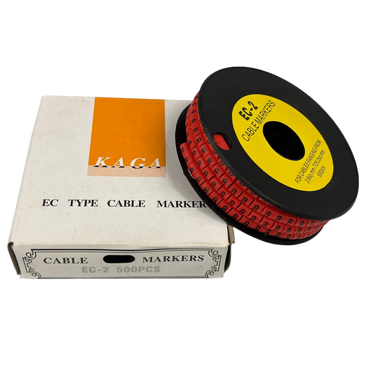 Grippes (8) Cable Marker 3.6mm to 5.2mm 500pcs per Roll Red