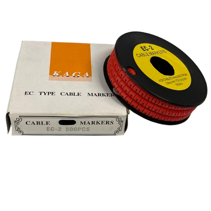 Grippes (1) Cable Marker 3.6mm to 5.2mm 500pcs per Roll Red
