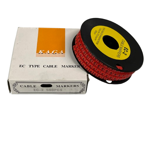 Grippes (5) Cable Marker 3.6mm to 5.2mm 500pcs per Roll Red