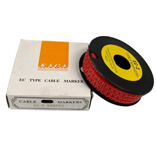 Grippes (B) Cable Marker 3.6mm to 5.2mm 500pcs per Roll Red