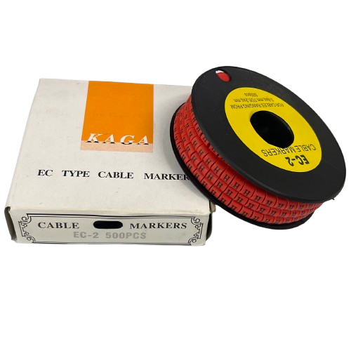 Grippes (H) Cable Marker 3.6mm to 5.2mm 500pcs per Roll Red