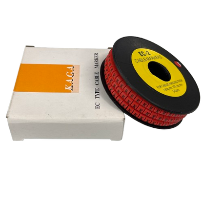 Grippes (K) Cable Marker 3.6mm to 5.2mm 500pcs per Roll Red
