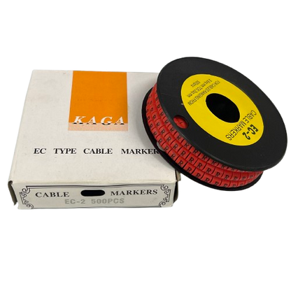 Grippes (R) Cable Marker 3.6mm to 5.2mm 500pcs per Roll Red