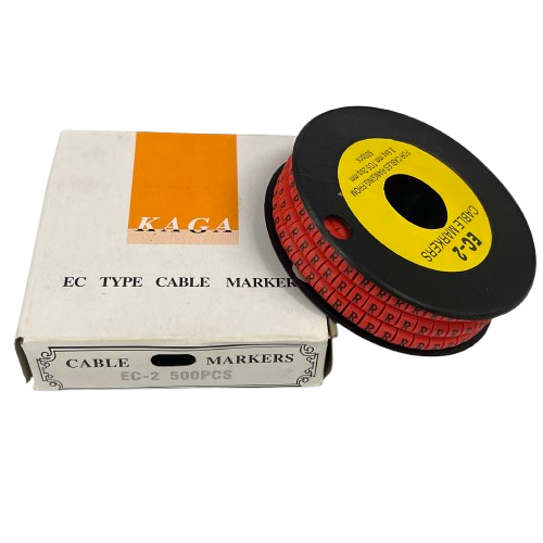 Grippes (R) Cable Marker 3.6mm to 5.2mm 500pcs per Roll Red