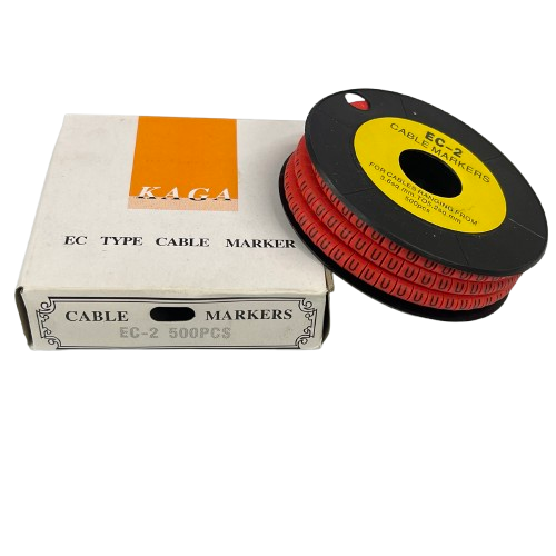 Grippes (U) Cable Marker 3.6mm to 5.2mm 500pcs per Roll Red