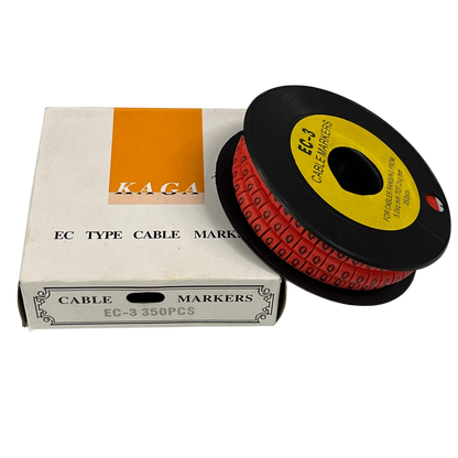 Grippes (Q) Cable Marker Red 5.0mm to 7.2mm 350pcs