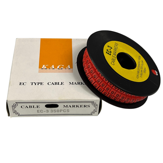 Grippes (Q) Cable Marker Red 5.0mm to 7.2mm 350pcs